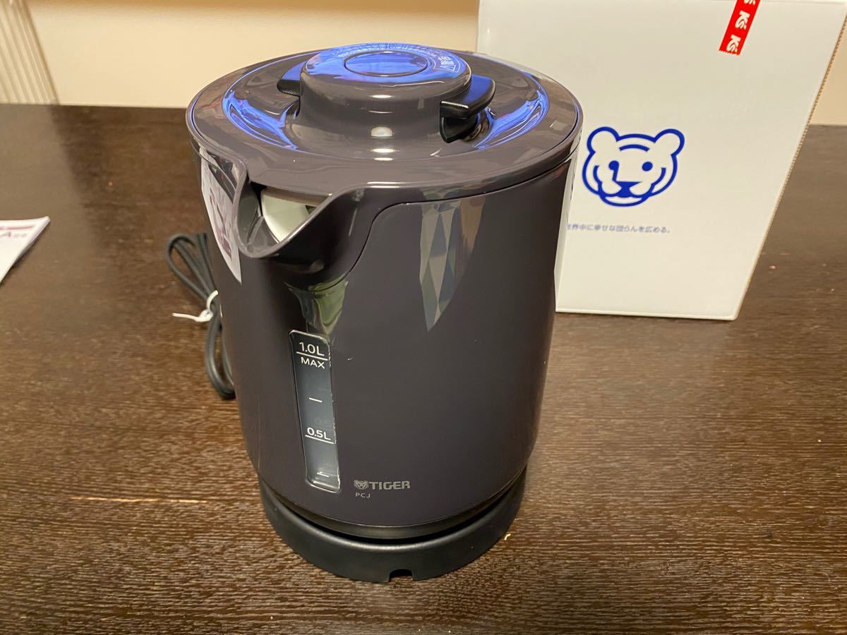 タイガー　電気ケトル　1Ｌ　PCJ-A101 グレー　