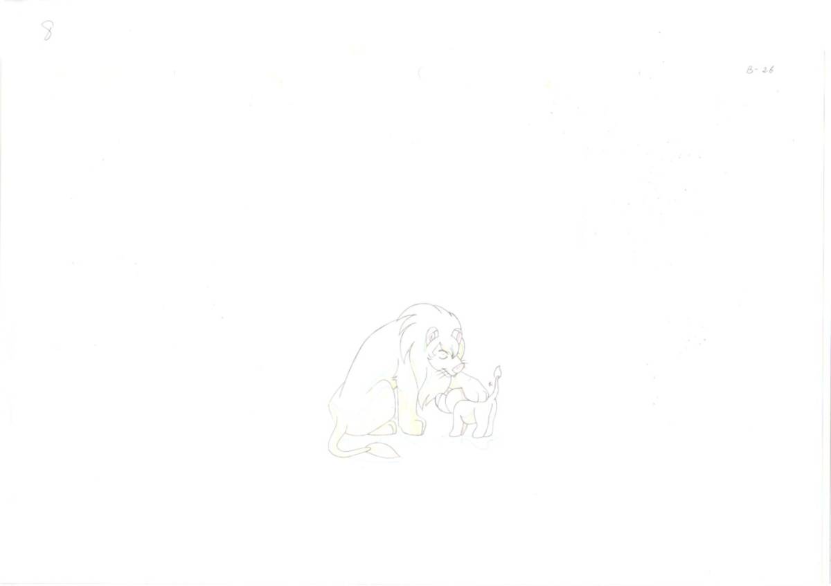 ジャングル大帝 セル画 4枚セット 018 ♯ 原画 動画 レイアウト ジャングル大帝 セル画 4枚セット 018 ♯ 原画 動画 レイアウト