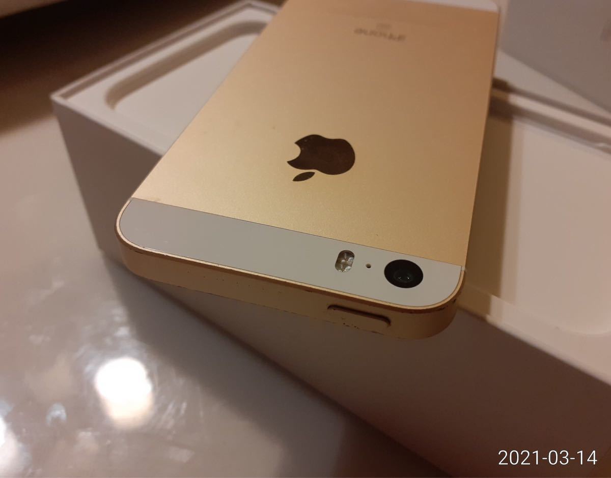 美品 iphone se gold 32gb 海外版 simフリー - スマートフォン/携帯 