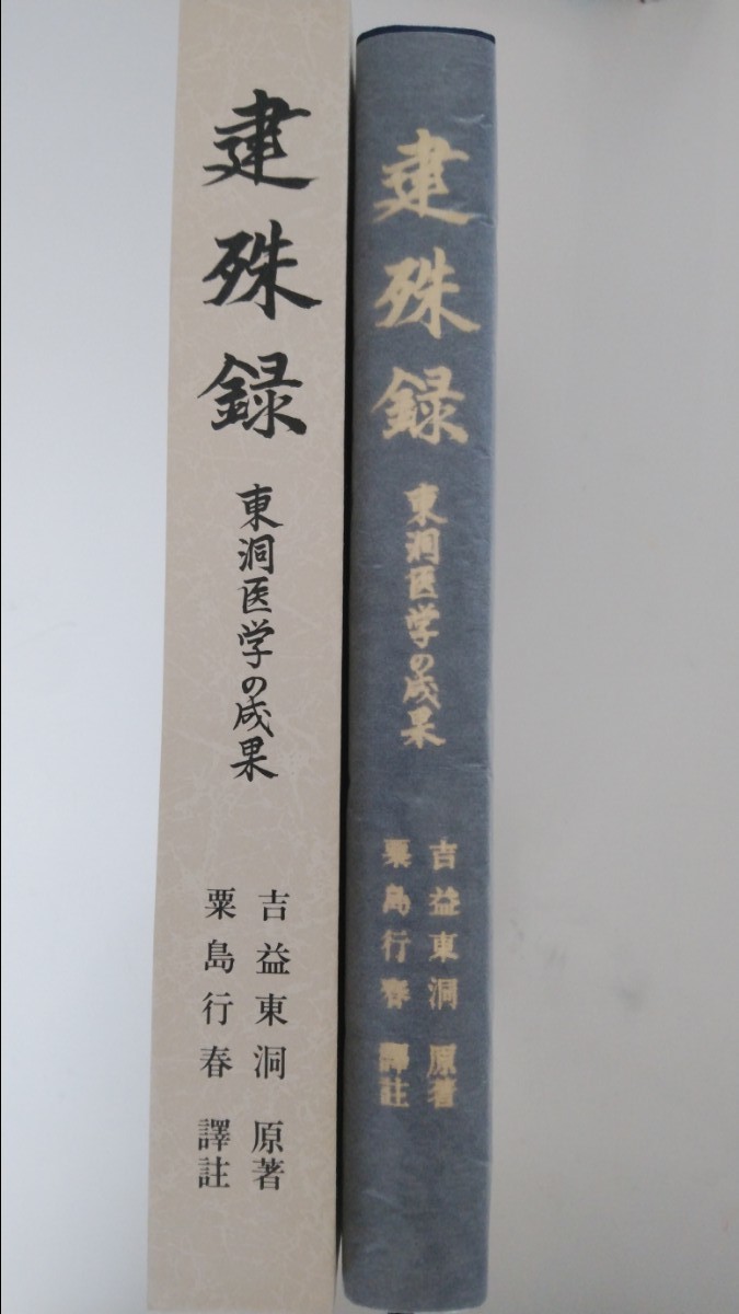 建殊録　東洞医学の成果漢方　医学書　教科書　本　書籍　東洋医学　和漢薬