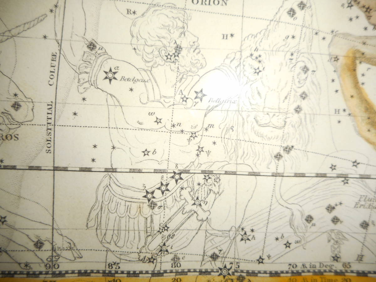 即決アンティーク天文、星座早見盤、銅版画、星図、1822年『ジェミソンー星図牡牛座、オリオン座』Star map, Planisphere, Celestial atlas - 天文、宇宙 即決アンティーク天文、星座早見盤、銅版画、星図、1822年『ジェミソンー星図牡牛座、オリオン座』Star map, Planisphere, Celestial atlas - 天文、宇宙