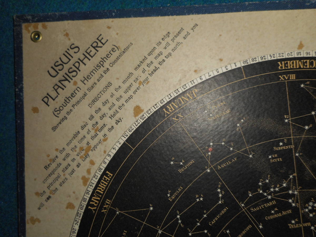 即決1923(大正12)年『商船大学星座早見盤両半球2盤』アンティーク、天球図、天文、星図、星座図絵Star map, Planisphere, Celestial atlas item details | Yahoo! JAPAN Auction | One Map by FROM JAPAN 即決1923(大正12)年『商船大学星座早見盤両半球2盤』アンティーク、天球図、天文、星図、星座図絵Star map, Planisphere, Celestial atlas item details | Yahoo! JAPAN Auction | One Map by FROM JAPAN