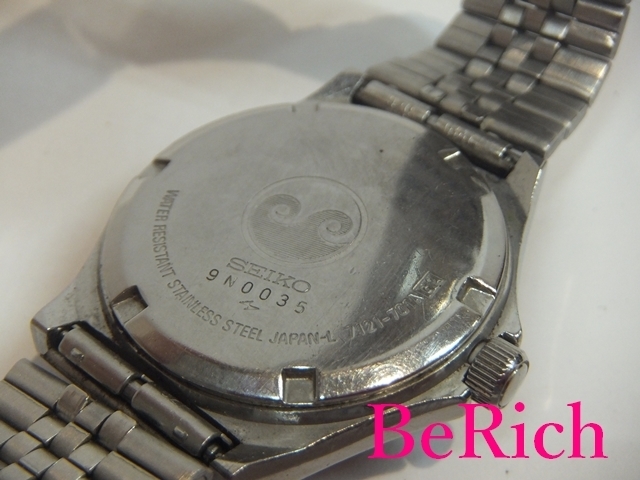セイコー SEIKO シルバーウェーブ メンズ 腕時計 7121-701A 紺 ネイビー 文字盤 SS QZ クォーツ ウォッチ 【中古】ht1933_画像4