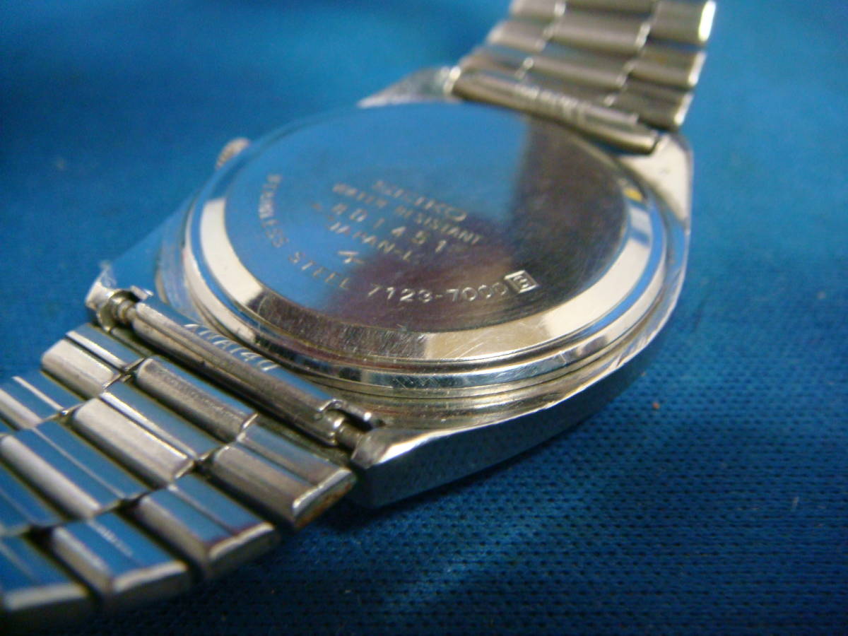 ◆◇１６９Ｓ【レトロ70S】セイコー　タイプⅡ　純正SS腕時計ブレス付腕時計（未チェック修理用）◇◆_画像7