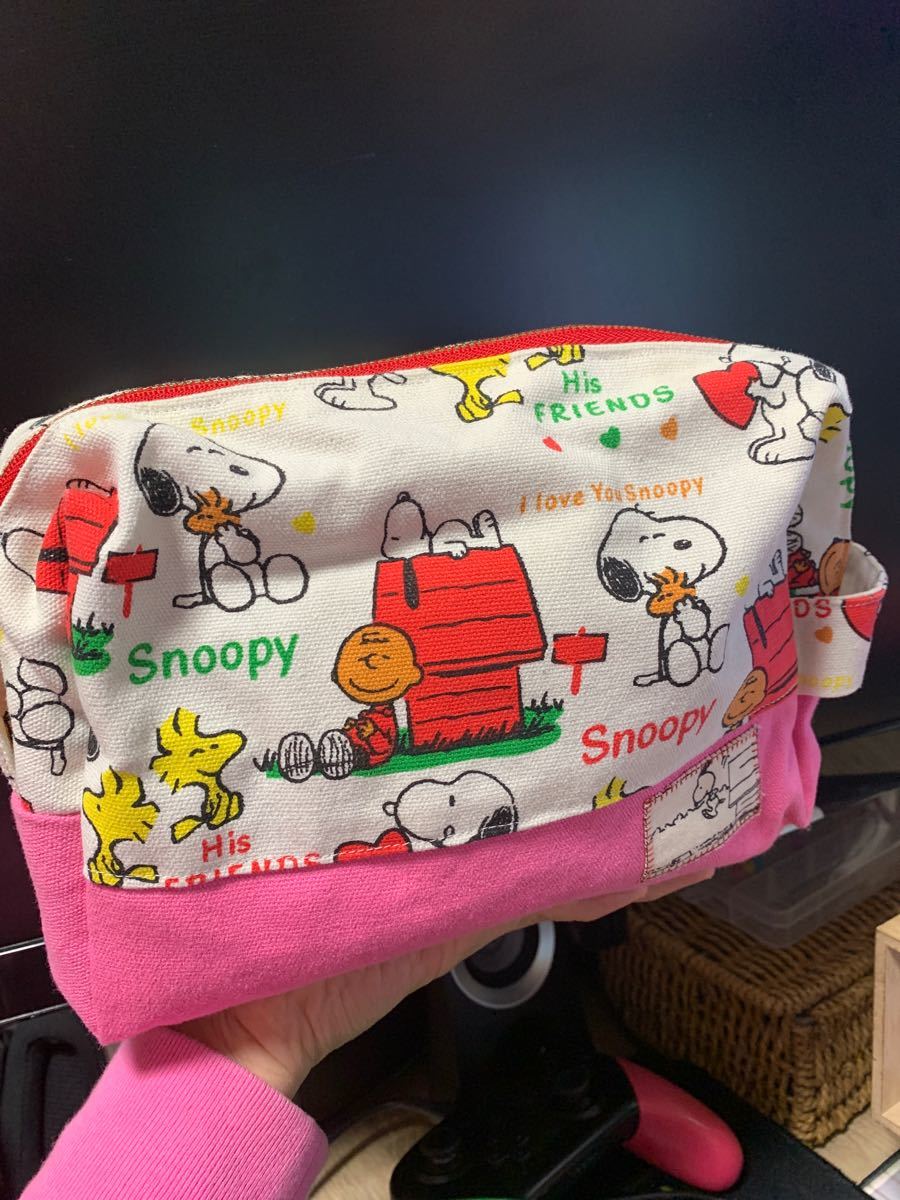 Paypayフリマ ハンドメイド スヌーピー ポーチ Paypayフリマ ハンドメイド スヌーピー ポーチ