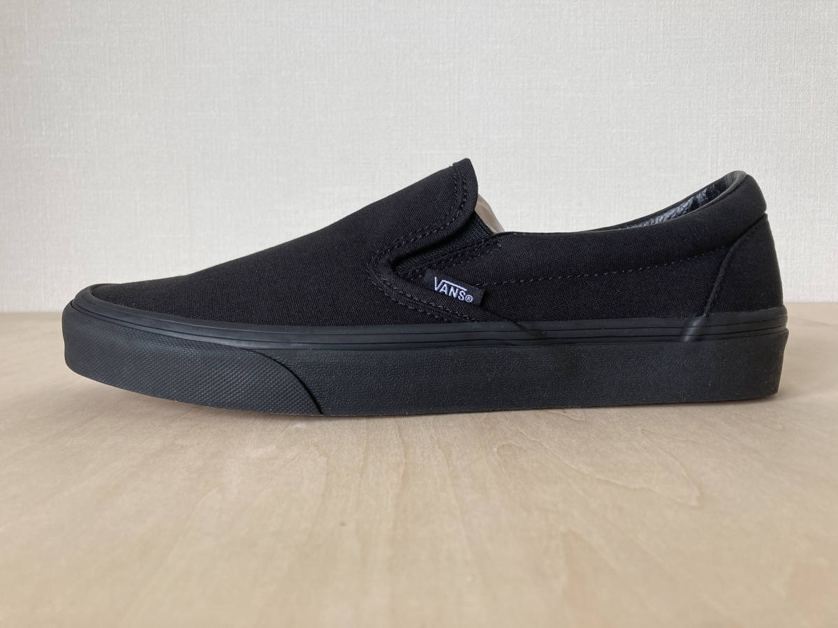 23.5cm Vans туфли без застежки VANS SLIP-ON BLACK/BLACK US5.5/23.5cm