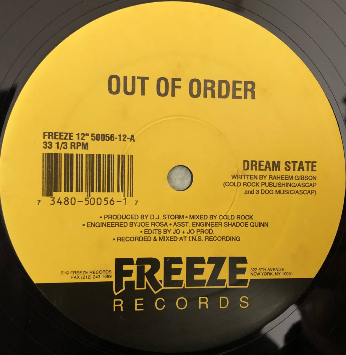 OLD MIDDLE 放出中 / US ORIGINAL / OUT OF ORDER / ROUGH AROUND THE EDGES / DREAM STATE / 1994 HARDCORE HIPHOP_画像1