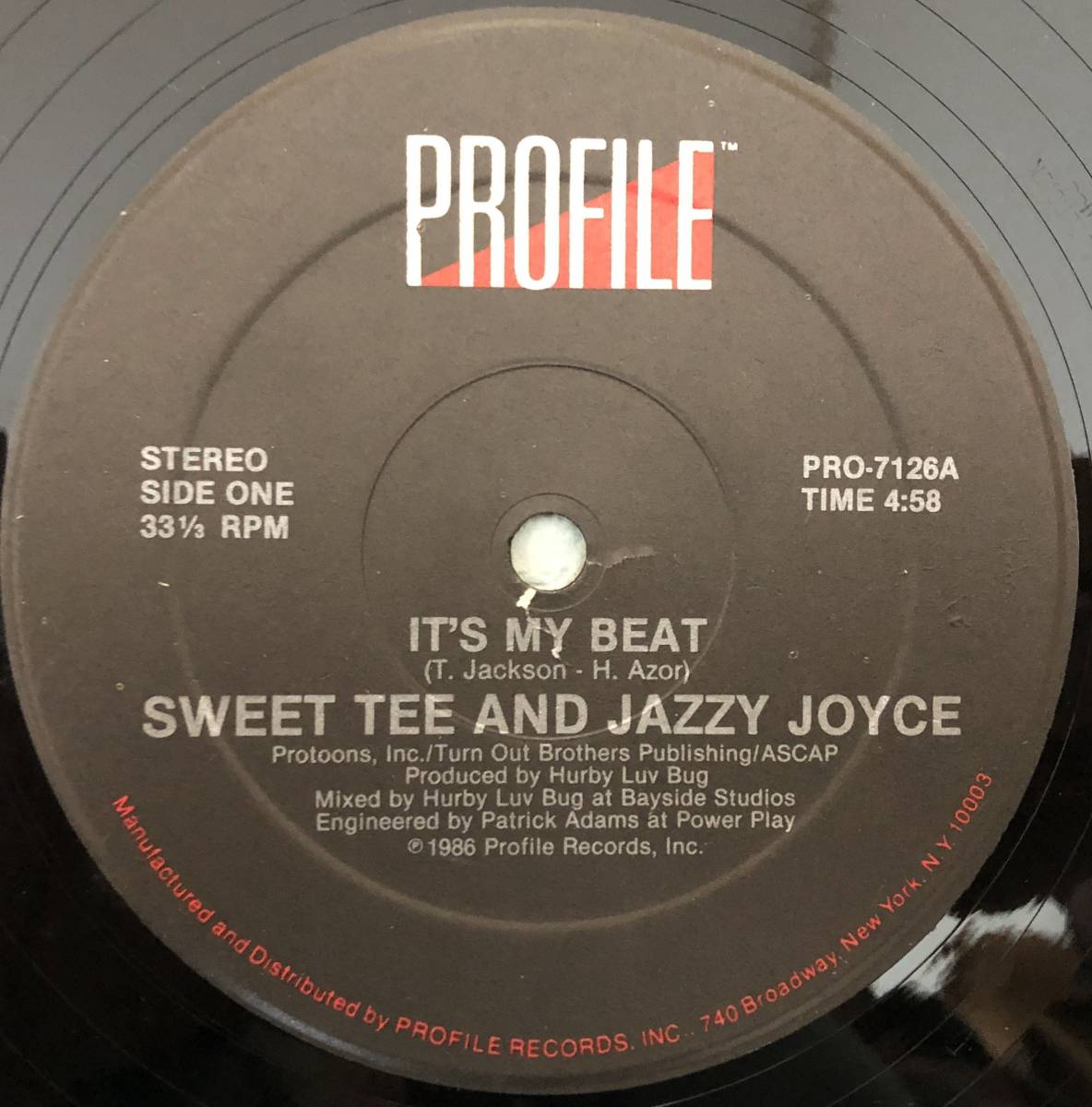 OLD MIDDLE 放出中 / SWEET TEE AND JAZZY JOYCE / IT'S MY BEAT / 1986 HIPHOP / JB'S_画像1