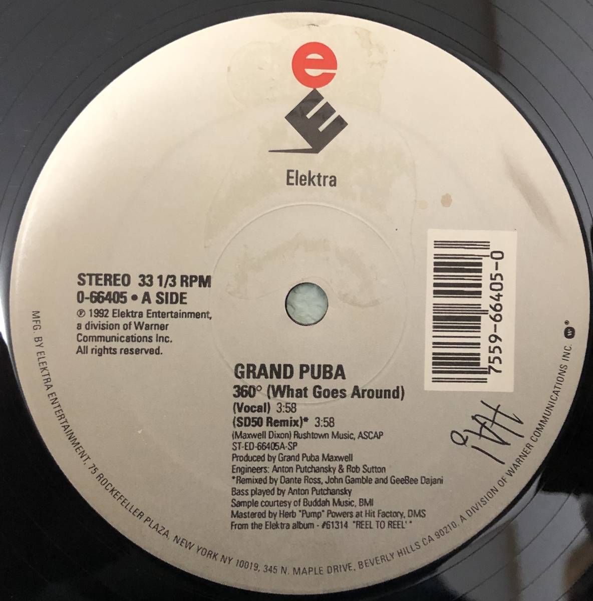 OLD MIDDLE 放出中 / US ORIGINAL / GRAND PUBA / 360 WHAT GOES AROUND / 1992 HIPHOP_画像3