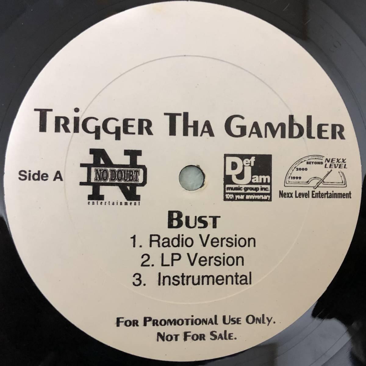 OLD MIDDLE 放出中 / US PROMO ONLY / TRIGGER THA GAMBLER / BUST / BROKEN LANGUAGE PT2 / 1996 HIPHOP_画像1