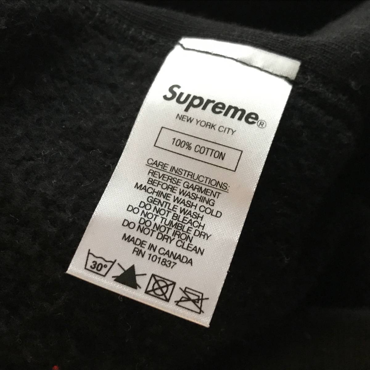 【Mサイズ】Supreme Swarovski Box Logo Hooded Sweatshirt/シュプリーム スワロフスキー ボックス ロゴ フーディ スウェットシャツ_画像7