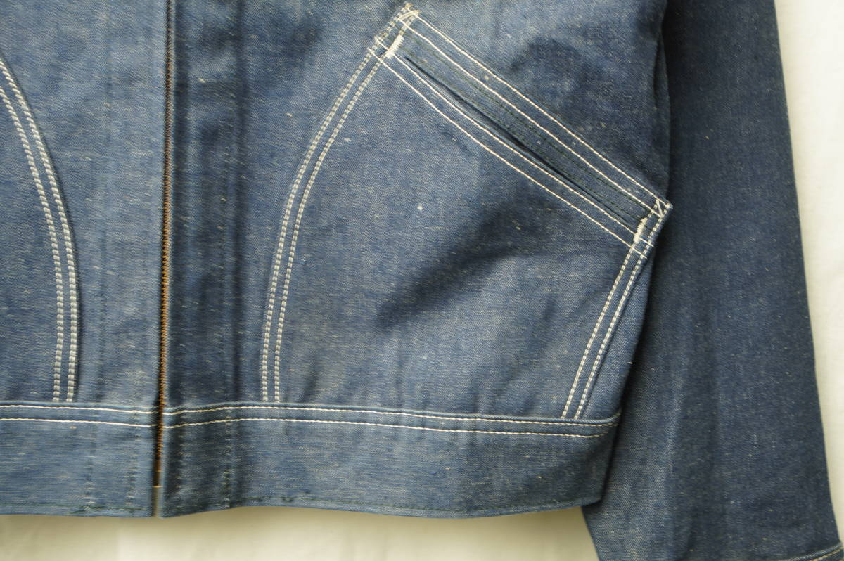 50s60s70s ビンテージ Lee リー 91-B JELT DENIM デニム ワークジャケット Gジャン 38 Rのみ_画像7