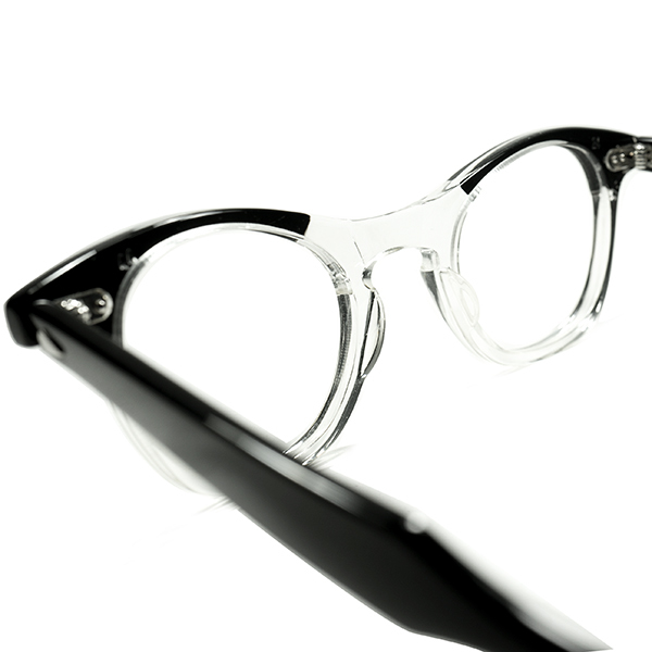 超希少色 S級スペック個体1950s-60s デッド USA製オリジナル TART OPTICAL タートオプティカル タート LEADING LIZ size44/24 BLACK 2TONE_画像4