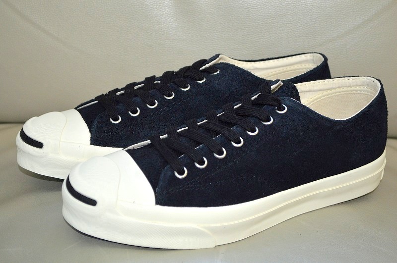 新品未使用 CONVERSE コンバース JACK PURCELL RET SUEDE ジャックパーセル スエード レザー 黒 ブラック US7.5 26センチ 1CL752 13,200円_画像2