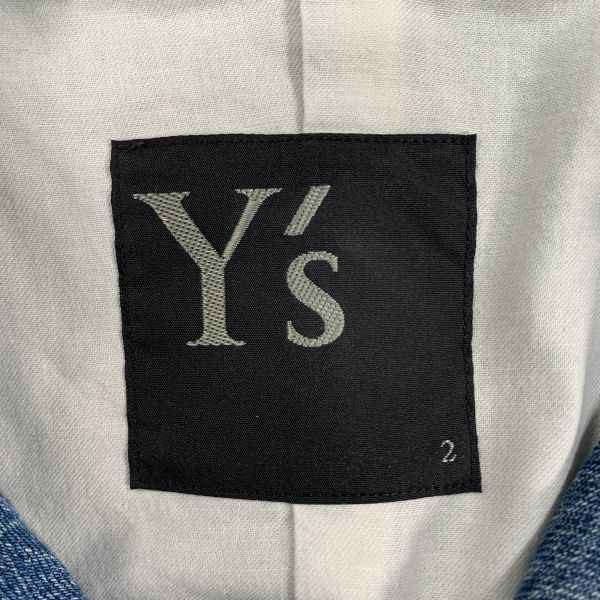 Y's Yohji Yamamoto 2016AW デニムパッチワーク オーバーサイズ ロングコート ドクター定価16万円 2 ワイズ ヨウジヤマモト 2101016_画像8