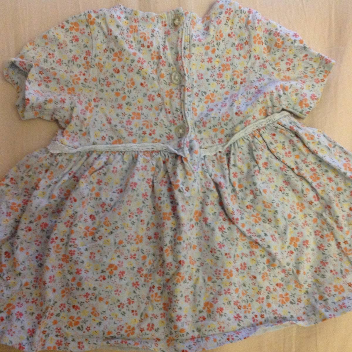 Paypayフリマ 中古 Gap ワンピース ブルー 花柄 女児 3 6か月の記載有 80cm Paypayフリマ 中古 Gap ワンピース ブルー 花柄 女児 3 6か月の記載有 80cm