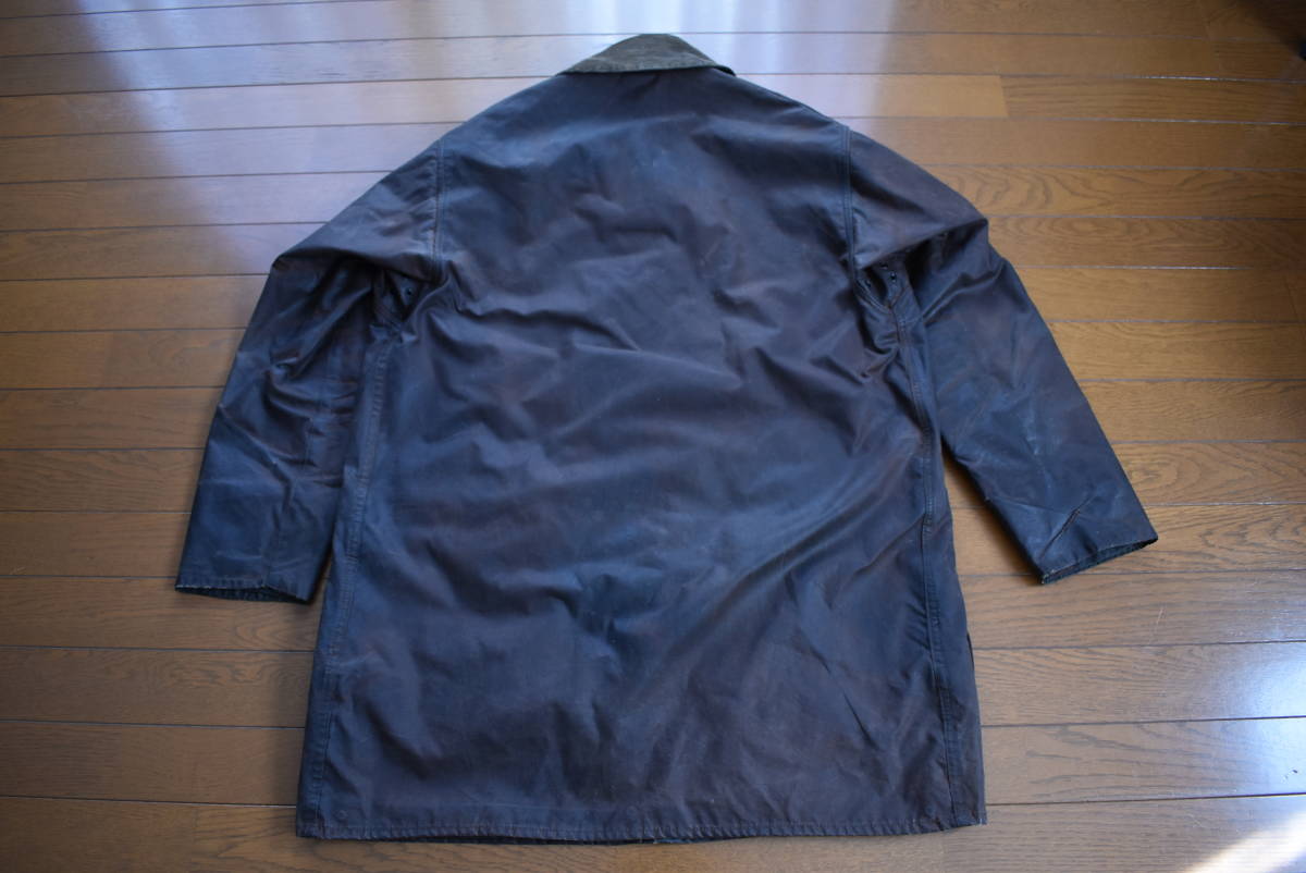 希少！　Barbour バブアー　northumbria ノーザンブリア　1クレスト　ブラウン　オイルドジャケット 　中古_画像2