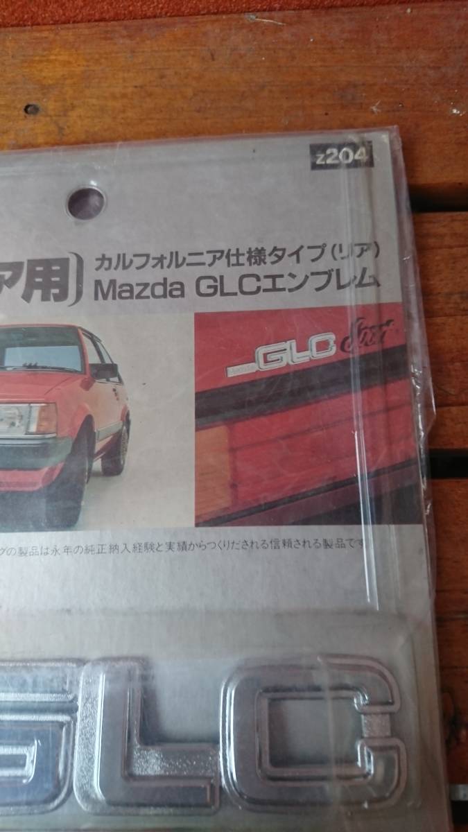  that time thing Showa era Mazda Familia for California specification type ( rear )Mazda GLC emblem ( new goods )