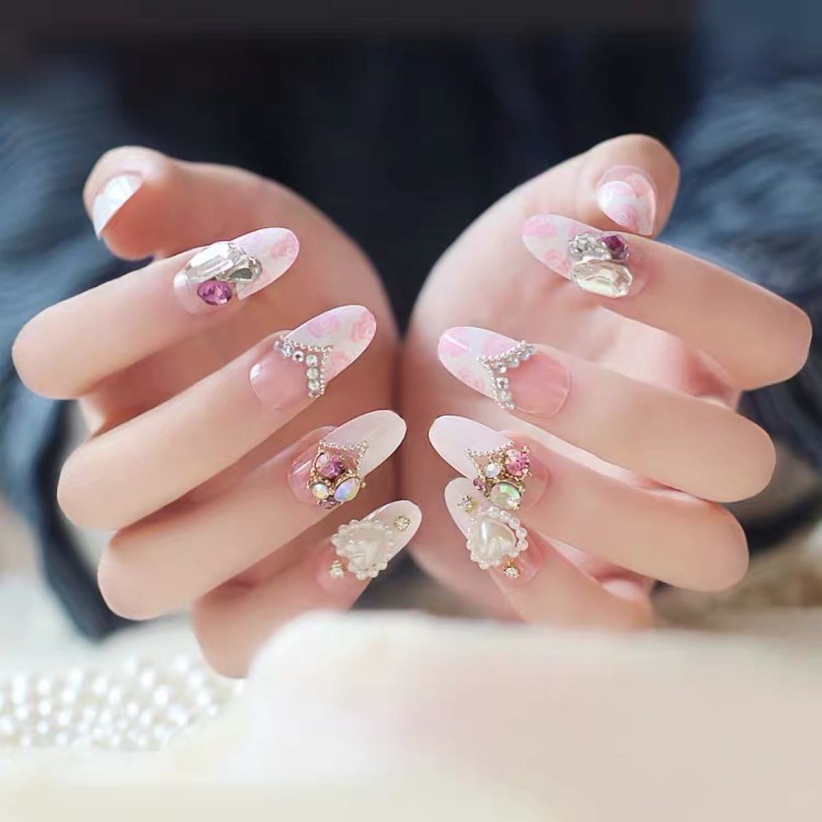 Paypayフリマ ネイルチップ 結婚式 ネイルアート つけ爪 Paypayフリマ ネイルチップ 結婚式 ネイルアート つけ爪