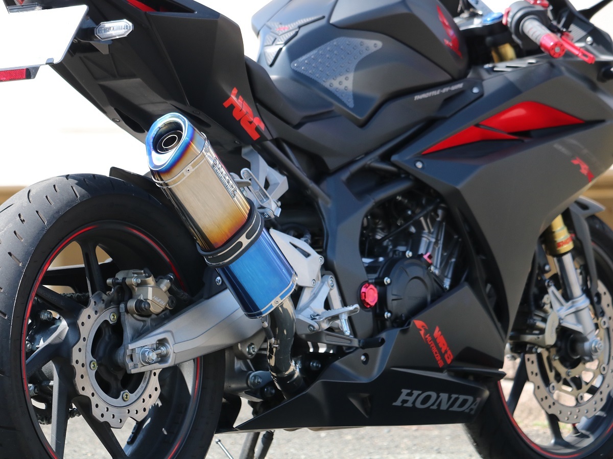 新品 WR’S CBR250RR(2017-2019) (2BK-MC51) スリップオン SS-OVAL 焼き色タイプ(チタンシェル) SB1230JM ダブルアールズ マフラー_画像8