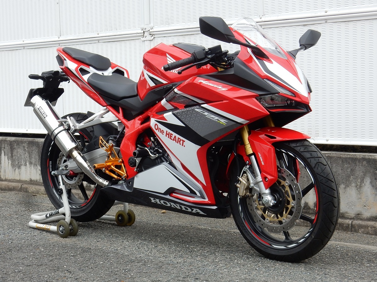 新品 WR’S CBR250RR(2017-2019) (2BK-MC51) スリップオン ラウンドタイプ ステンレス/ステンレス BF1230JM ダブルアールズ マフラーの画像3