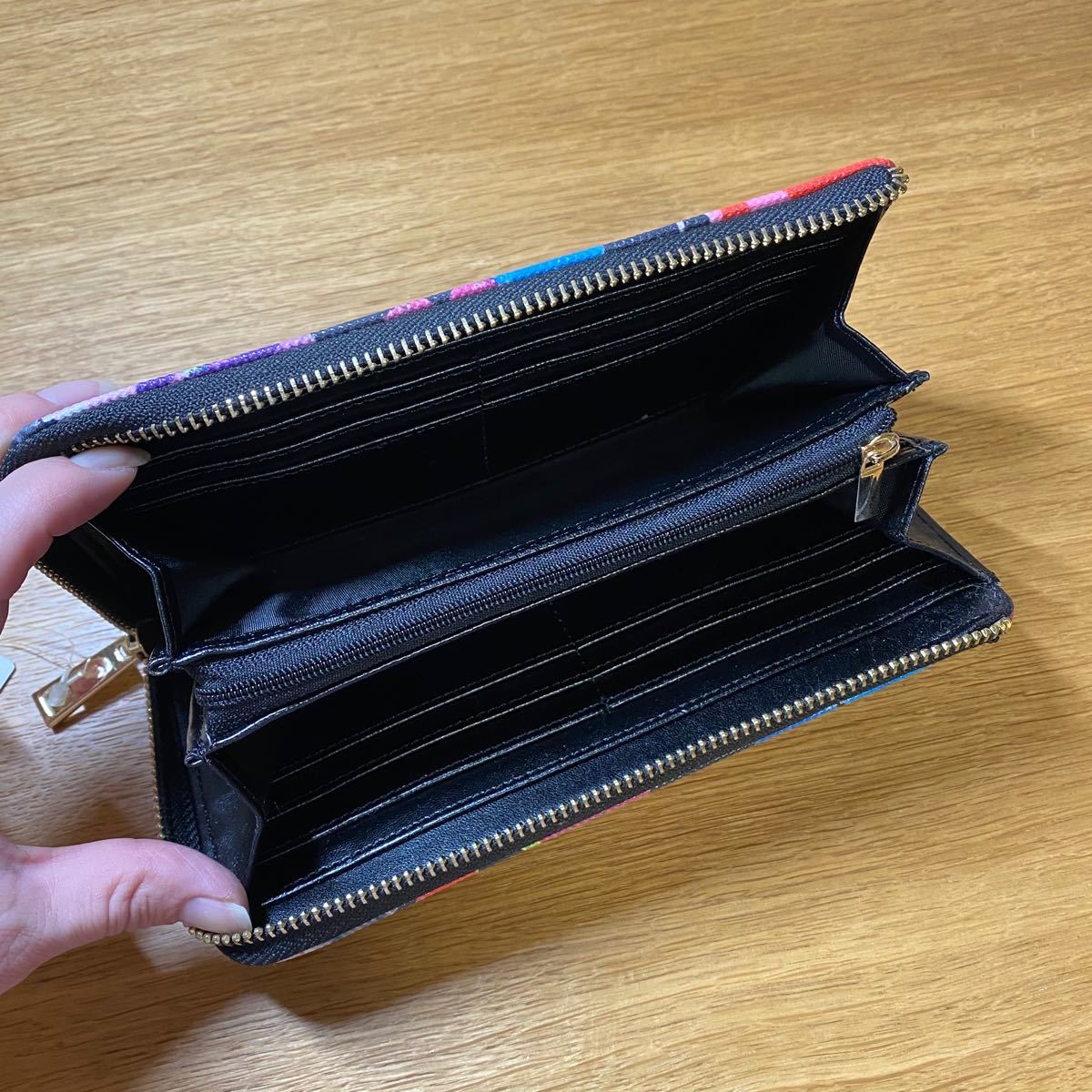 Paypayフリマ 新品タグ付 しまむら 花柄 長財布 黒 Paypayフリマ 新品タグ付 しまむら 花柄 長財布 黒