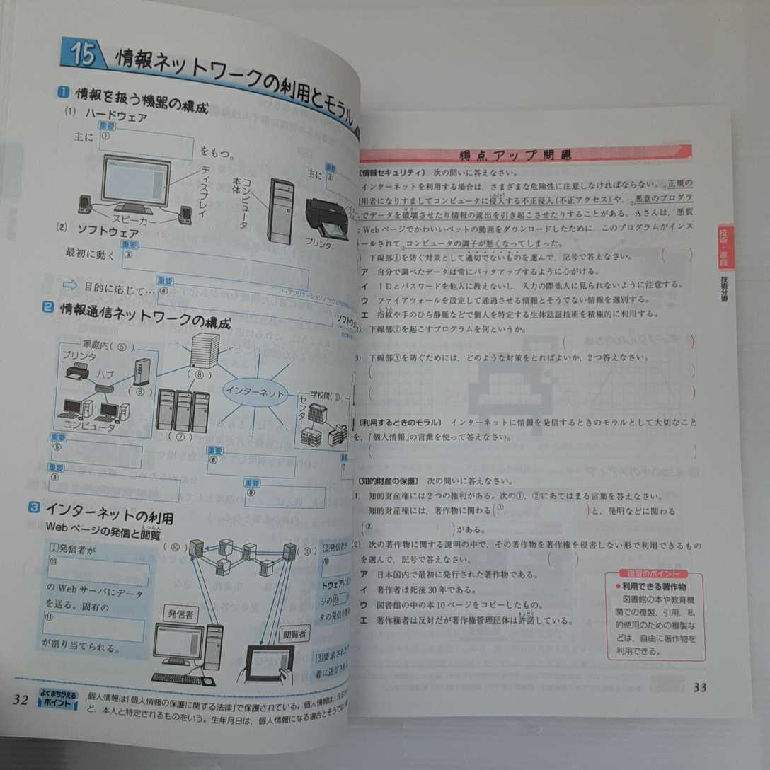 zaa-140♪中学 まとめノート 実技4科:書き込むだけで得点UP! (中学まとめノート) 雑誌 2017/6/8 中学教育研究会 (著, 編集)_画像4