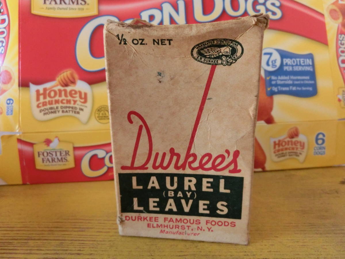 1950年年代前後　Durkee's　ローレル　パッケージ　箱　紙物 _画像1