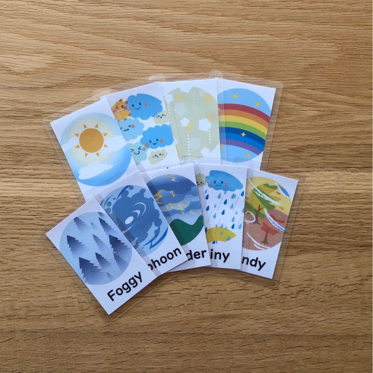 Paypayフリマ 英単語フラッシュカード 天気 空模様 Paypayフリマ 英単語フラッシュカード 天気 空模様