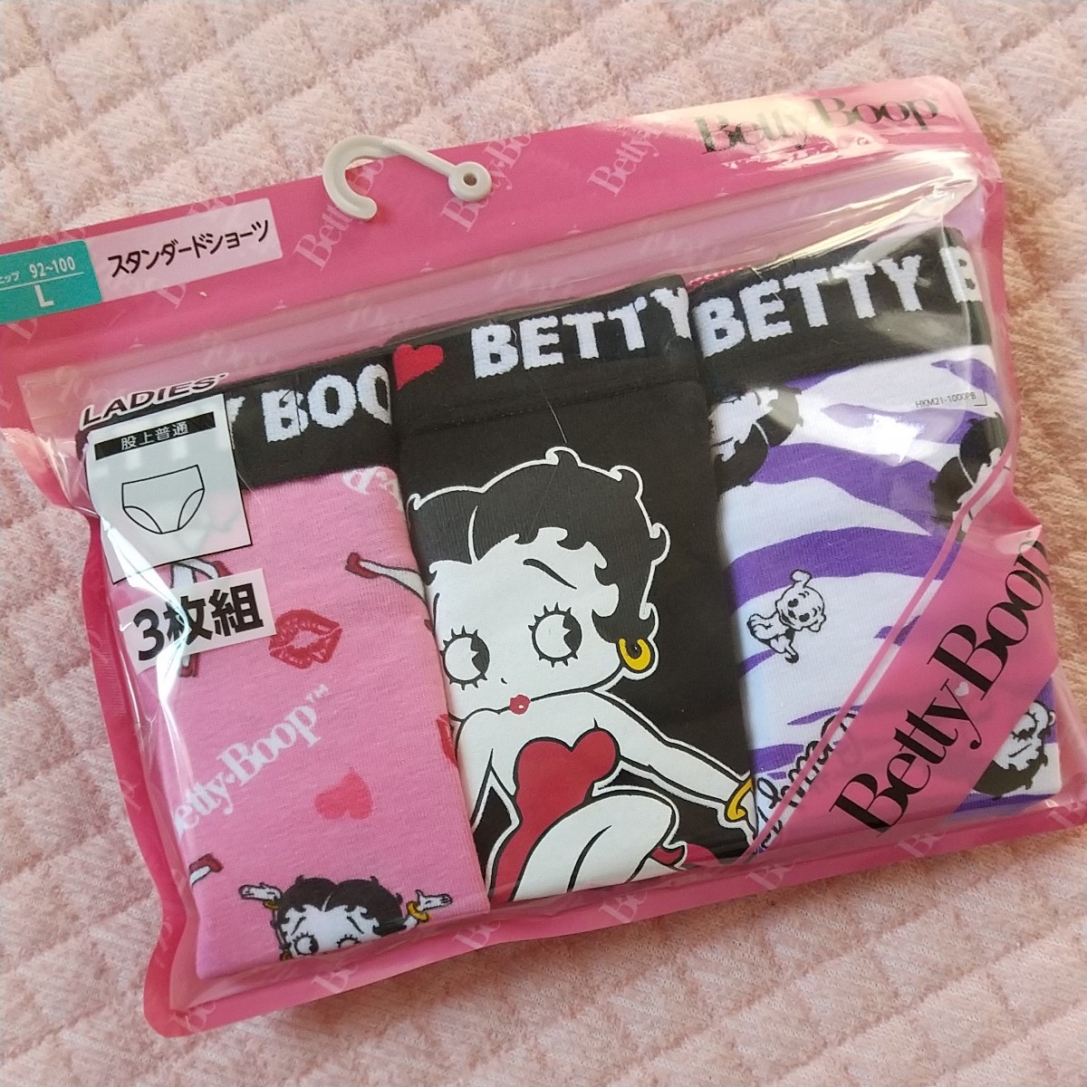 USA製 90s BETTY BOOP Over Print S/S Tee 灰 L ベティーブープ