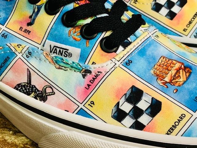 ★新品/USA企画！バンズ.VANS.オーセンティック.総柄.スニーカー.26,5cm.箱付き.アメカジロックバイカー.西海岸LAビンテージサーフスタイル_画像5