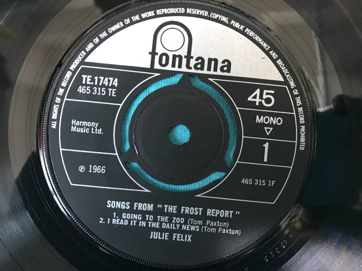 EP*Julie Felix / Songs From The Frost Report UK original record TE.17474