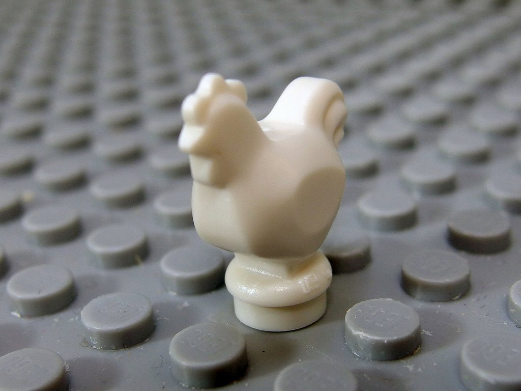 ★LEGO★動物★Chicken_A_White(95342-001)_画像1