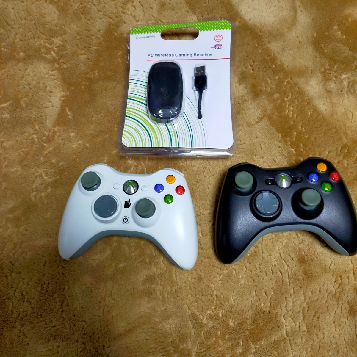 Paypayフリマ Xbox360 ワイヤレスコントローラー2台とpc接続用レシーバー