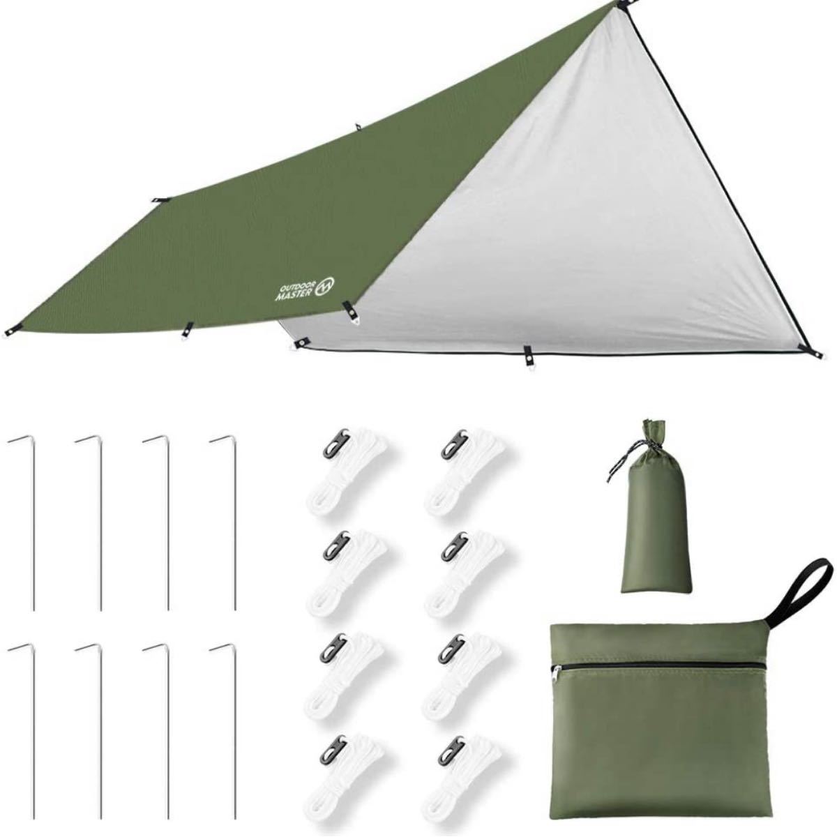 防水タープ テント キャンプ 日除け 遮熱 遮光 軽量 紫外線99.9%カット