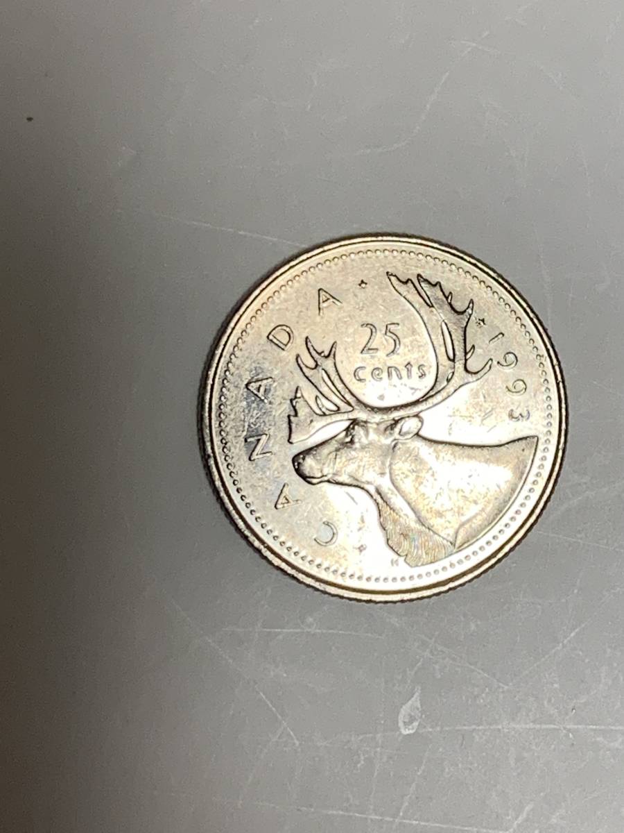 カナダ硬貨25セント_画像1