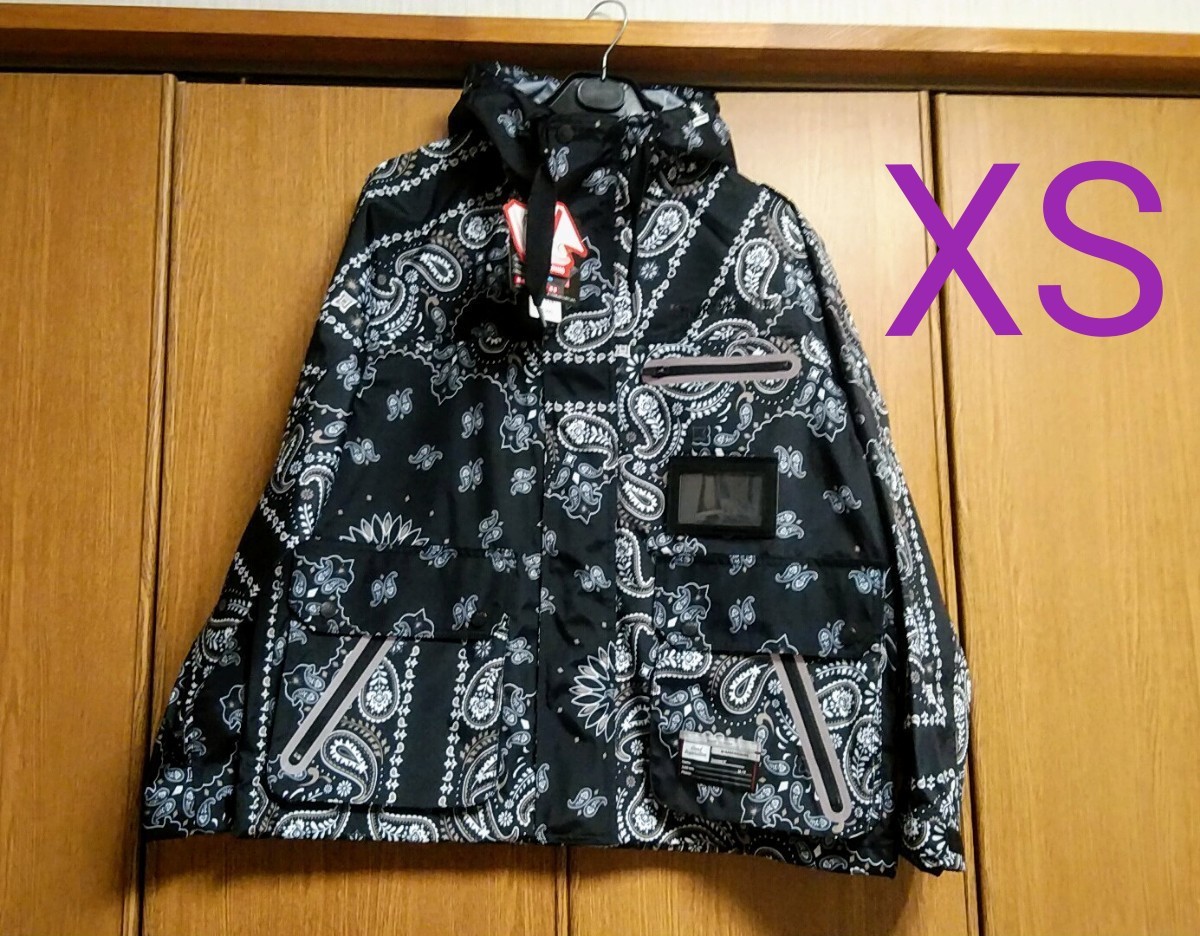 【XSサイズ】GU ミハラヤスヒロ マウンテンパーカー ペイズリー柄