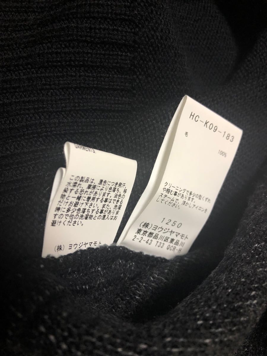 未使用品】Yohji Yamamoto Pour Homme 黒辞書 辞書ニット 19AW ヨウジ