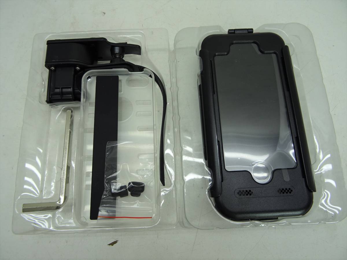 百鬼 防水 マルチホルダー スマートフォンホルダー バイク用 ハンドルマウント HOLD-B8 iPhone5S・5専用_画像5