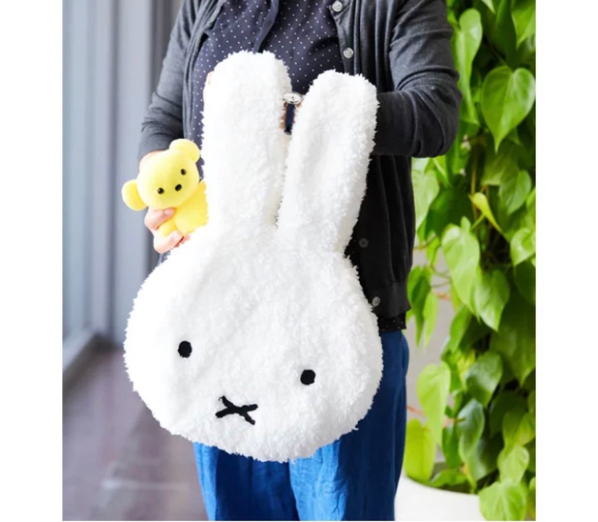 レア！ミッフィーおかおBag ふわふわバッグ  トートバック　miffy ミッフィー  展　レア