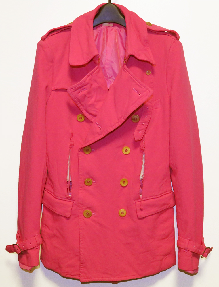 COMME des GARCONS HOMME PLUS 12SS ポリ縮絨カットオフPコート M