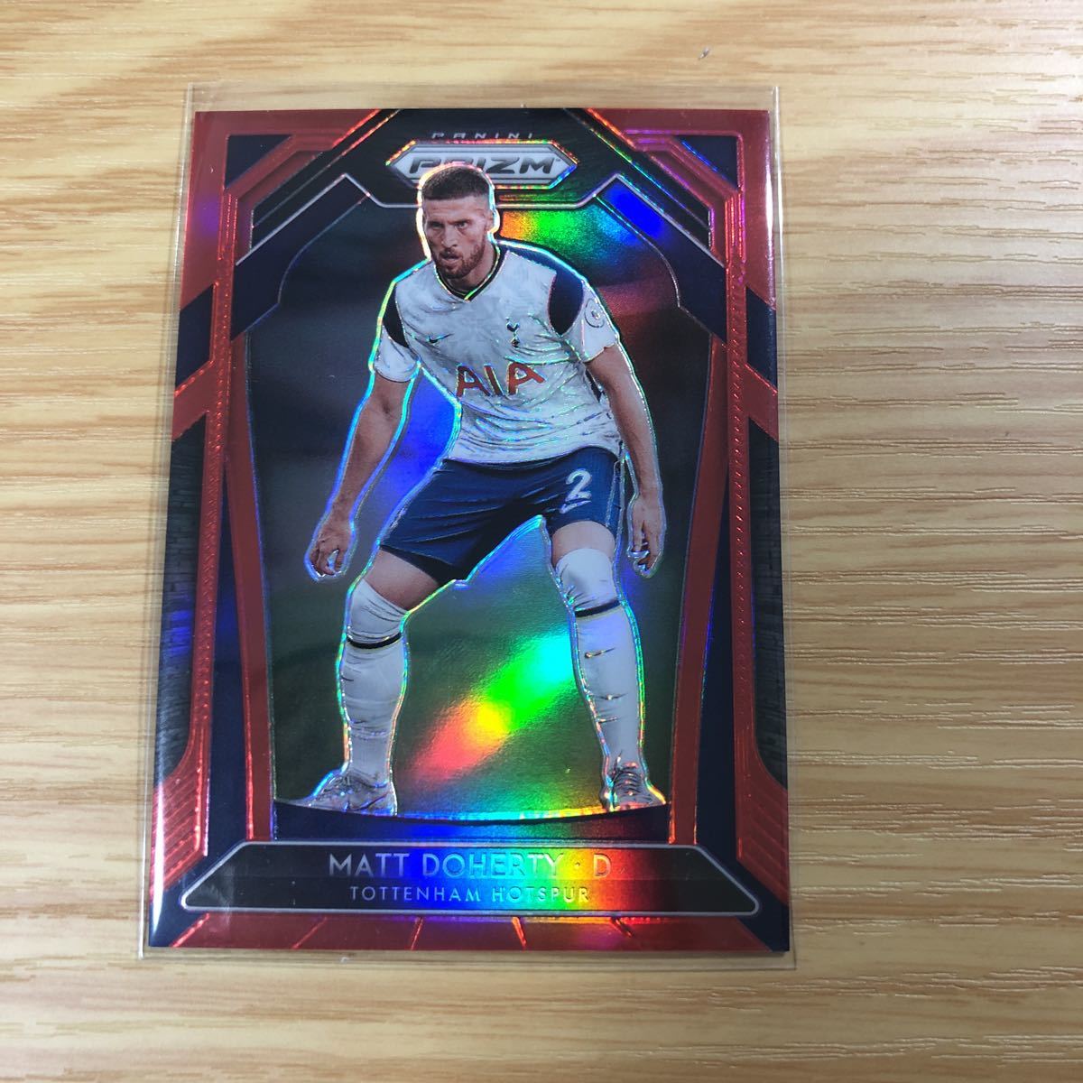 2020-21 Panini Prizm Premier League Matt Doherty red prizm 149枚限定_画像1