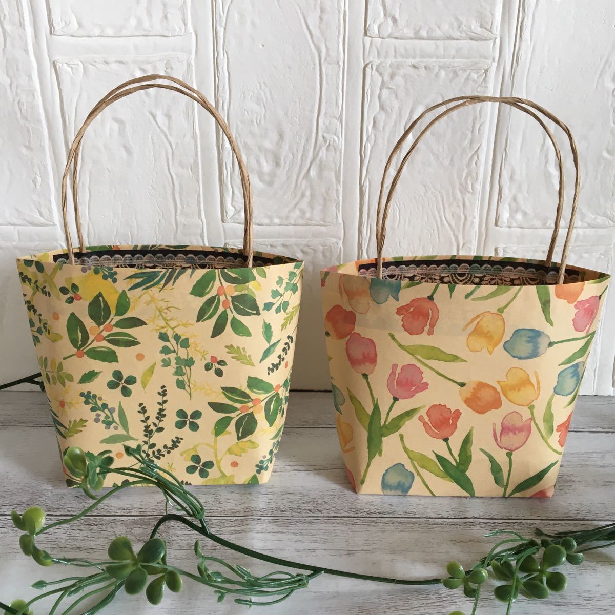 Paypayフリマ かおりこ様 専用 ハンドメイド ミニ紙袋 Paypayフリマ かおりこ様 専用 ハンドメイド ミニ紙袋