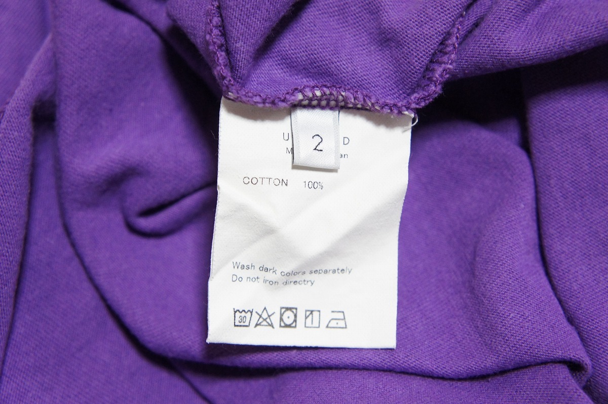 19SS UNUSED アンユーズド Long-Sleeve Pocket T-shirt US1595 ロングスリーブTシャツ 長袖 カットソー 紫 パープル サイズ2 303L_画像8