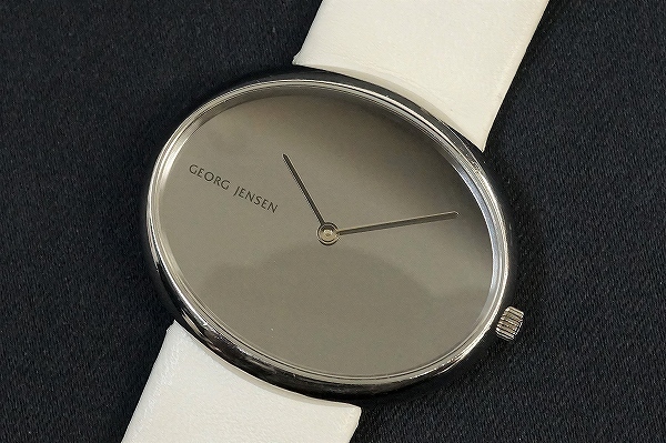 #anw George Jensen GEORGJENSEN wristwatch Vivienne na oval mirror dial quarts unisex [632634]