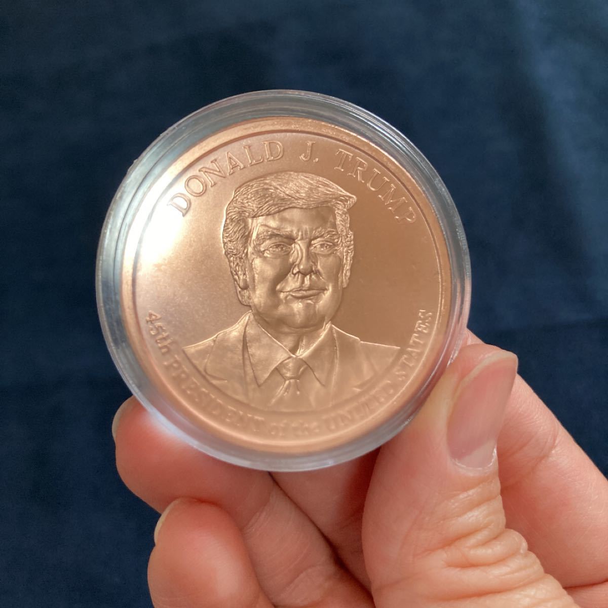 トランプ大統領 銅貨 2枚 純銅