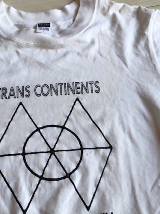 90's トランスコンチネンツ　サイズ表記2 半袖　Tシャツ ユニセックス　(株)ミルニアムジャパン　綿100%