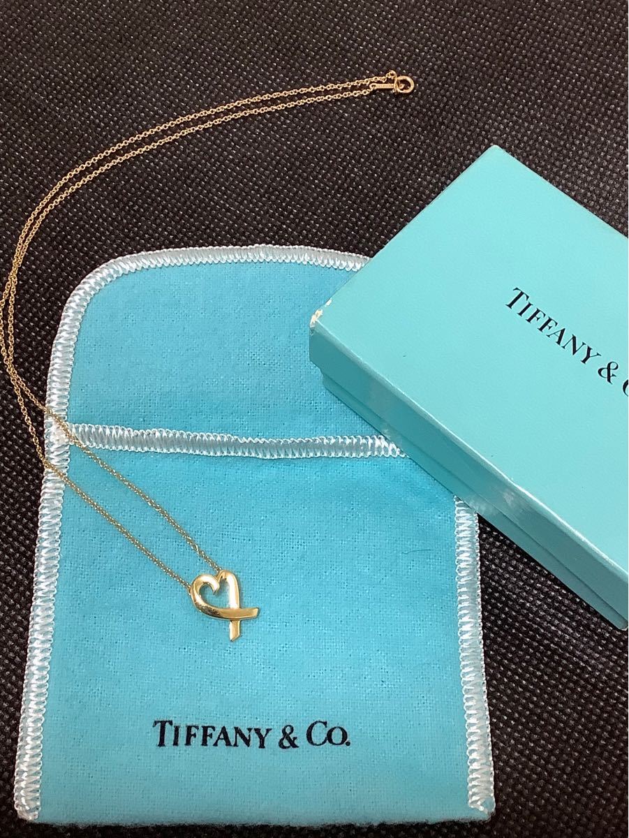 Tiffany ティファニー 18金ラビングハート ネックレス by Tiffany ティファニー 18金ラビングハート ネックレス by