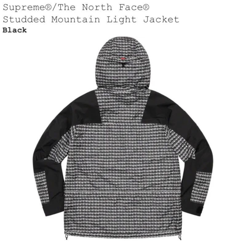 新品 Supreme The North Face Studded Mountain Light Jacket BLACK Sサイズ - シュプリーム ノースフェイス マウンテンライトジャケット