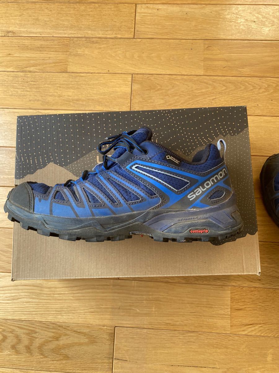 値下げ　salomon  X ULTRA3 PRIME GTX 25.5 ブルー　登山靴